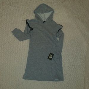 Girls hooded sweatshirt dress